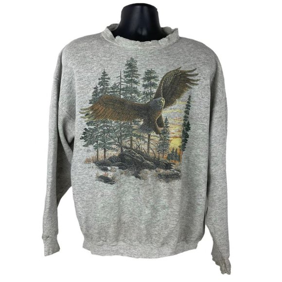 Tultex Other - Vintage Distressed Bald Eagle Sweatshirt Crewneck